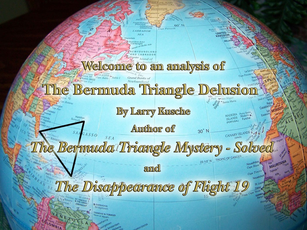 world map with Bermuda Triangle outlined